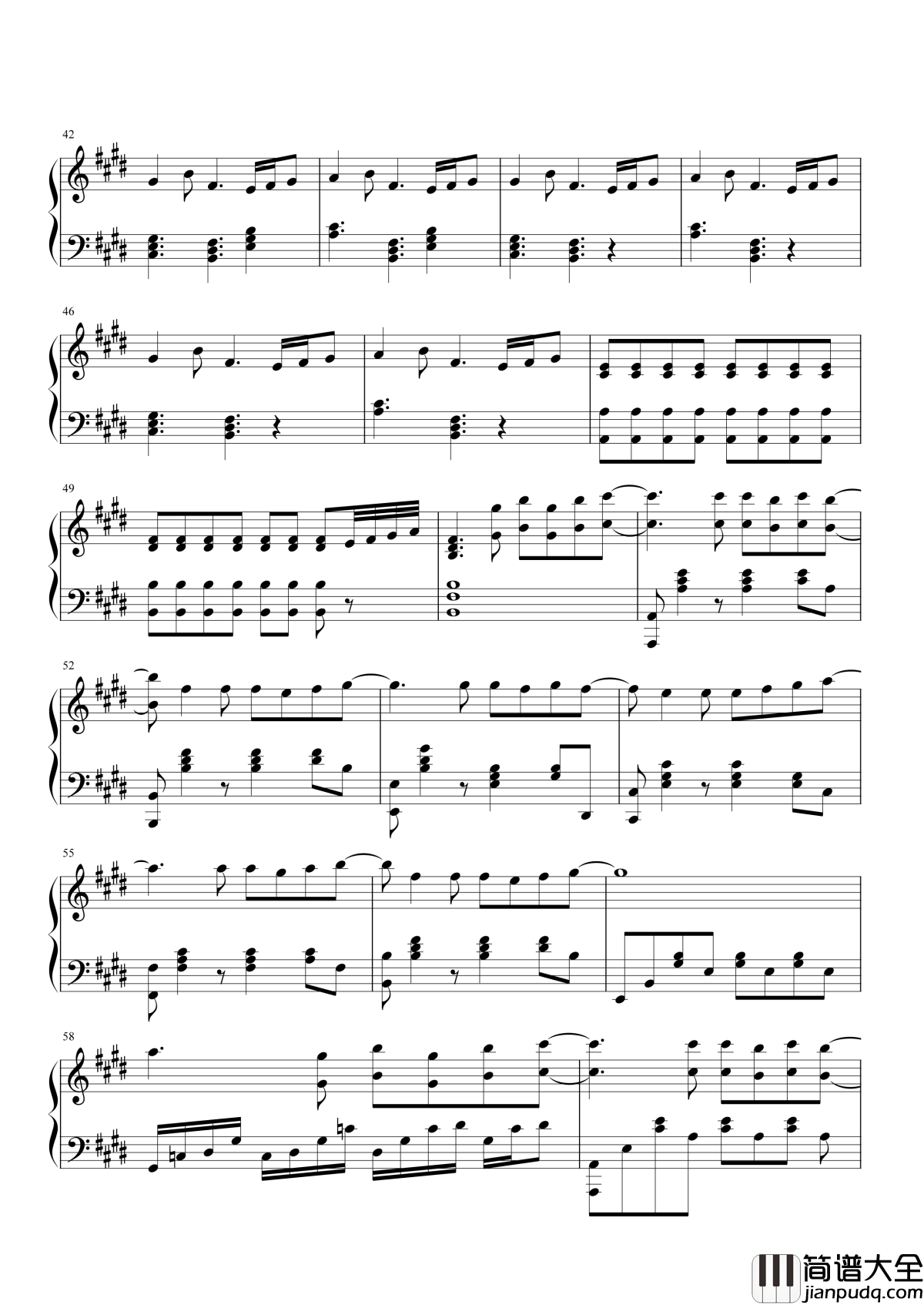 泡沫钢琴谱_邓紫棋_谎言犹如泡沫一样