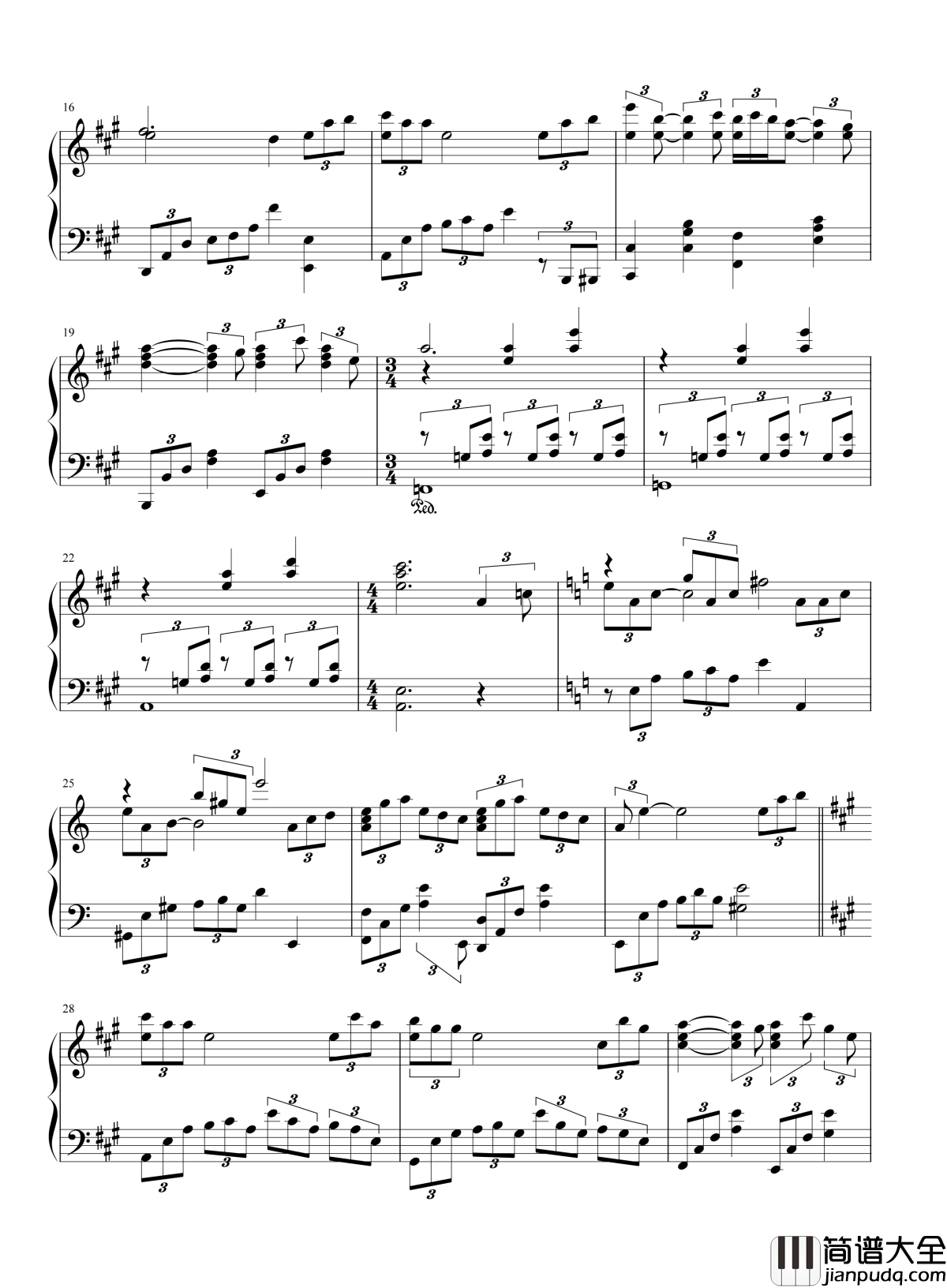 爱钢琴谱_莫文蔚_|假如我不曾爱你_我不会失去自己