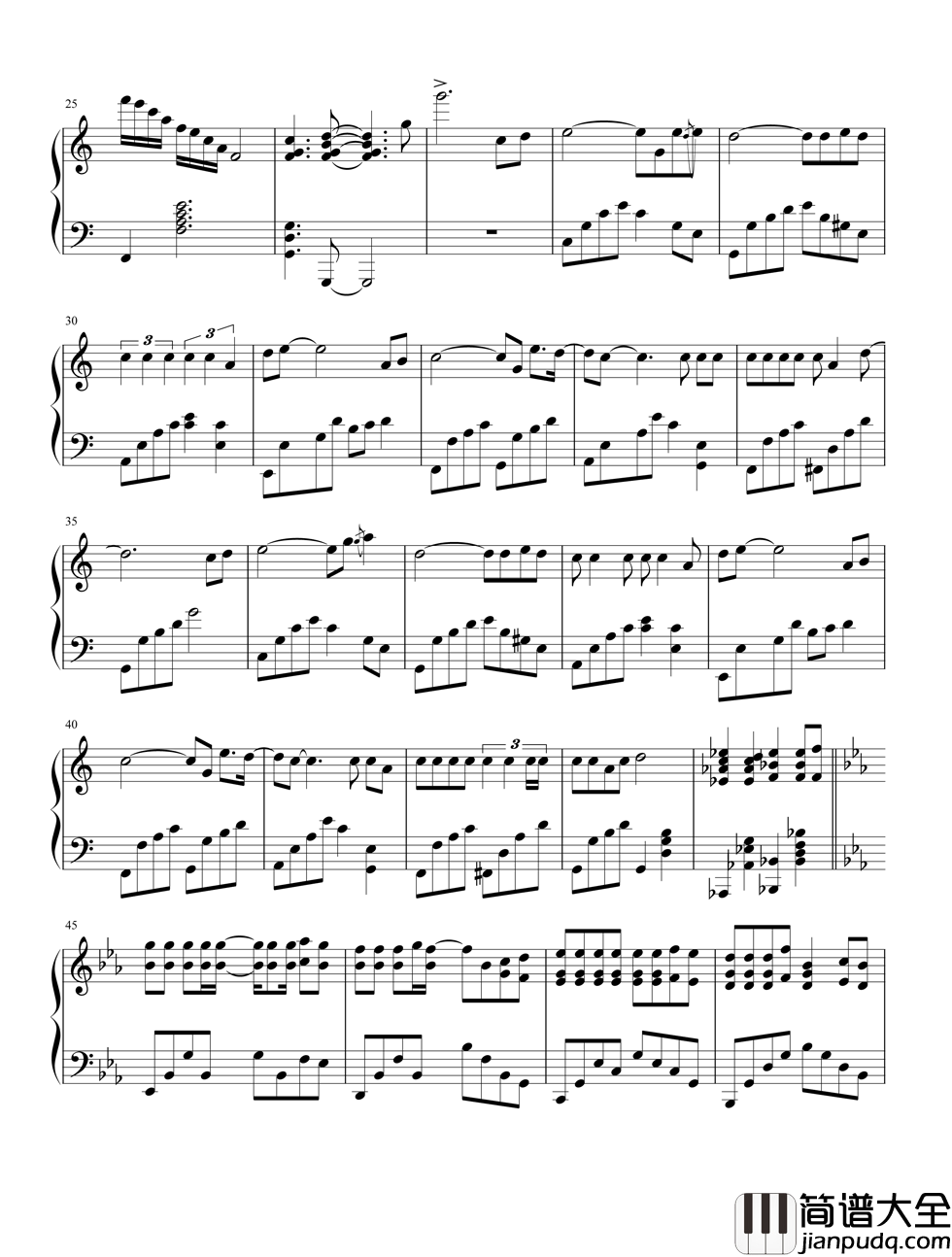 北京东路的日子_钢琴谱_汪源_那年我们在一起