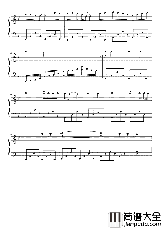 广岛之恋钢琴谱_|时间难倒回_空间易破碎