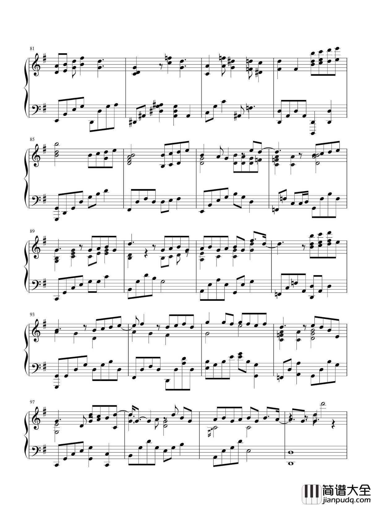 你给我听好钢琴谱_陈奕迅_其实你都知道