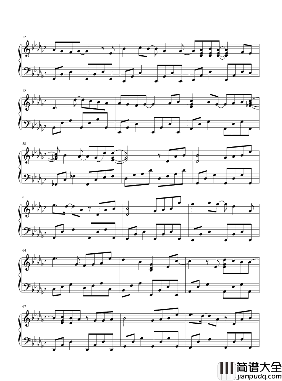 独家记忆钢琴谱_郁可唯/陈小春_我喜欢你,是我独家的记忆