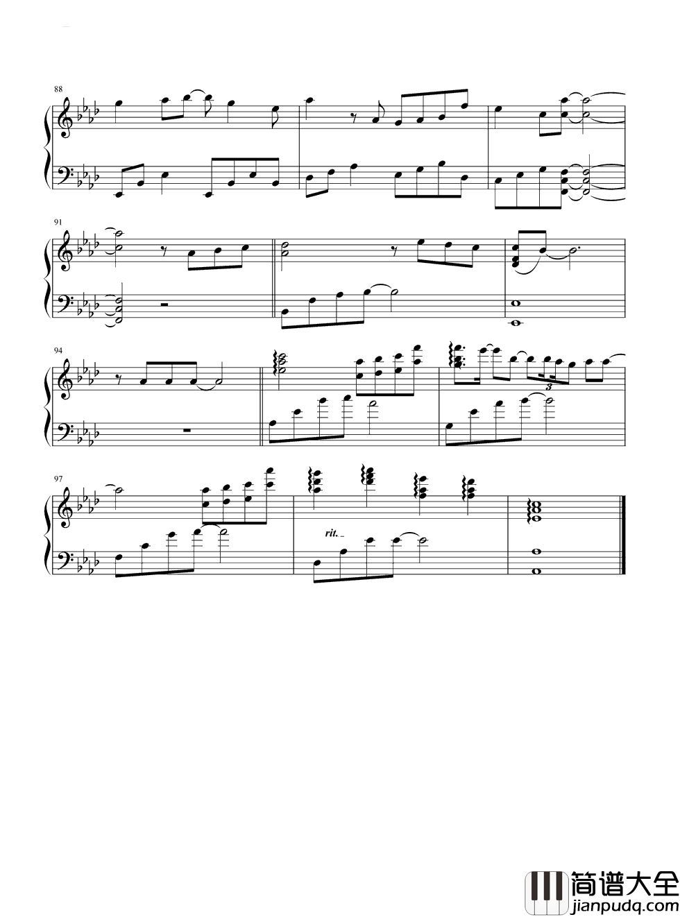 独家记忆钢琴谱_郁可唯/陈小春_我喜欢你,是我独家的记忆