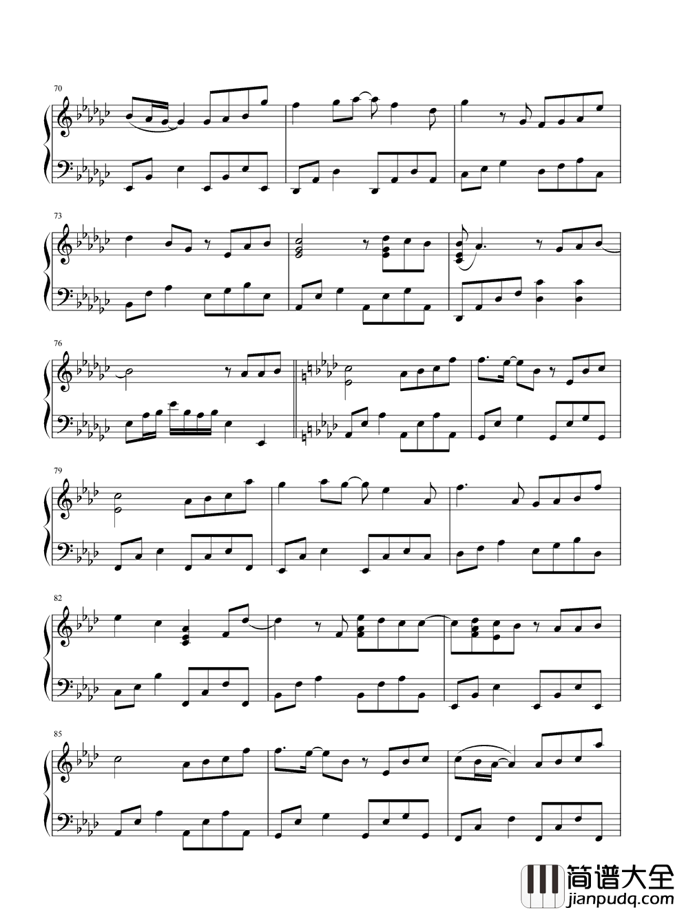 独家记忆钢琴谱_郁可唯/陈小春_我喜欢你,是我独家的记忆