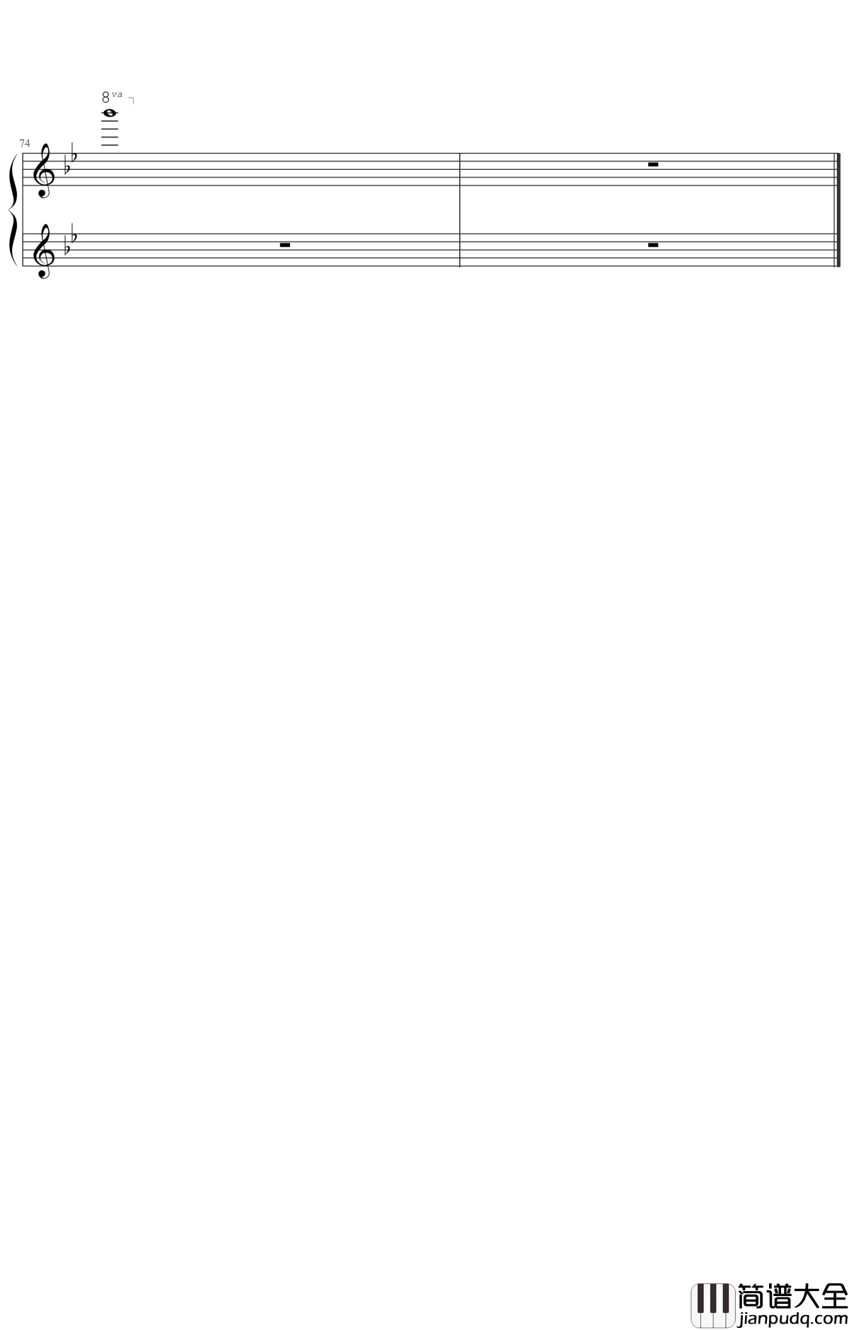 一千个伤心的理由钢琴谱_张学友_清一色的优美旋律，堪称经典杰作