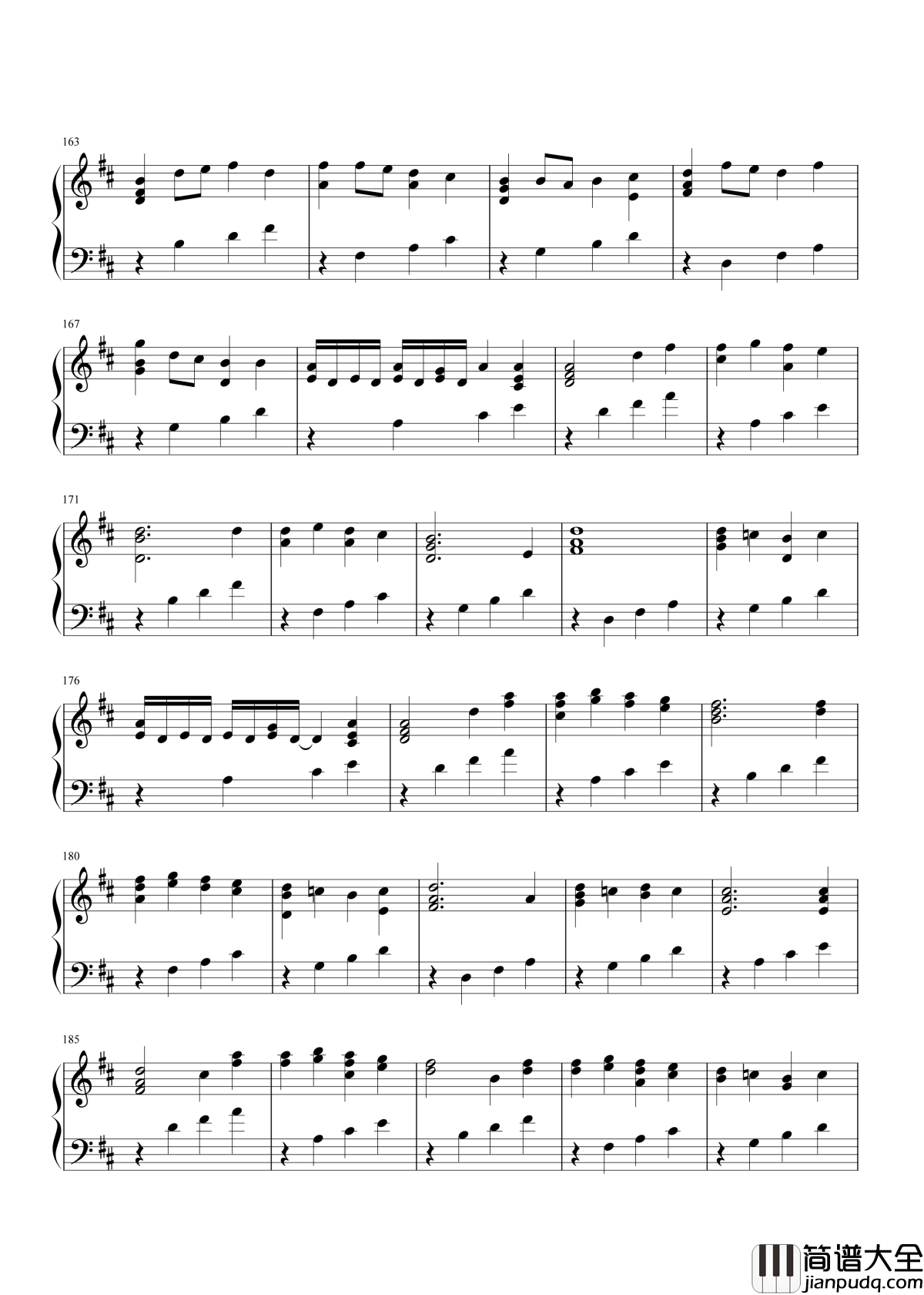 d大调卡农钢琴谱_帕赫贝尔_抵死缠绵的曲式