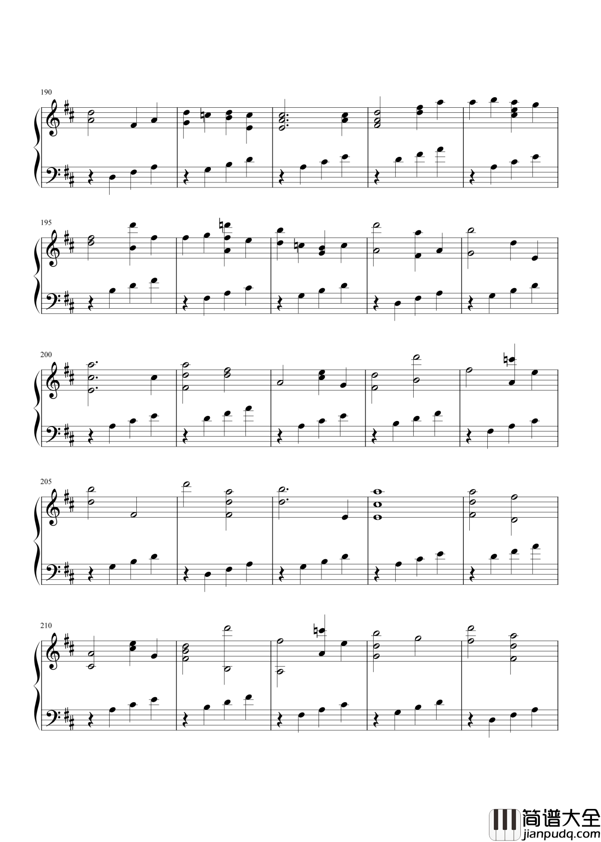 d大调卡农钢琴谱_帕赫贝尔_抵死缠绵的曲式