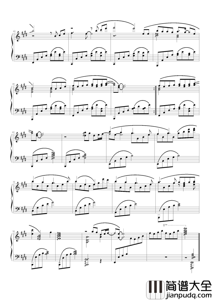 矜持钢琴谱_王菲|我是爱你的__我爱你到底