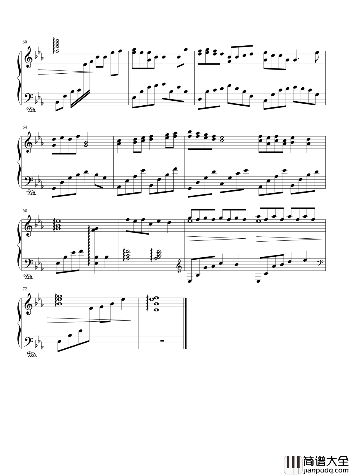 小酒窝钢琴谱_林俊杰__小酒窝长睫毛,是你最美的记号