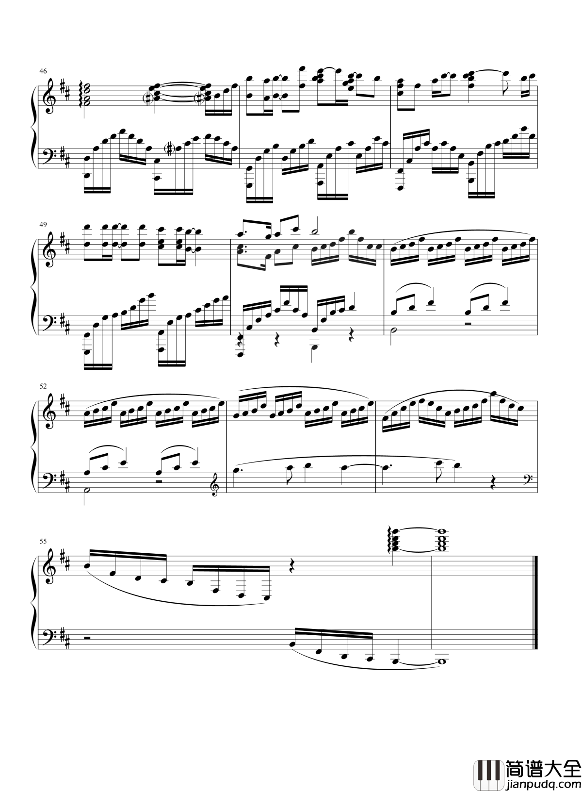 爱的供养钢琴谱_杨幂_我用尽一生一世来将你供养