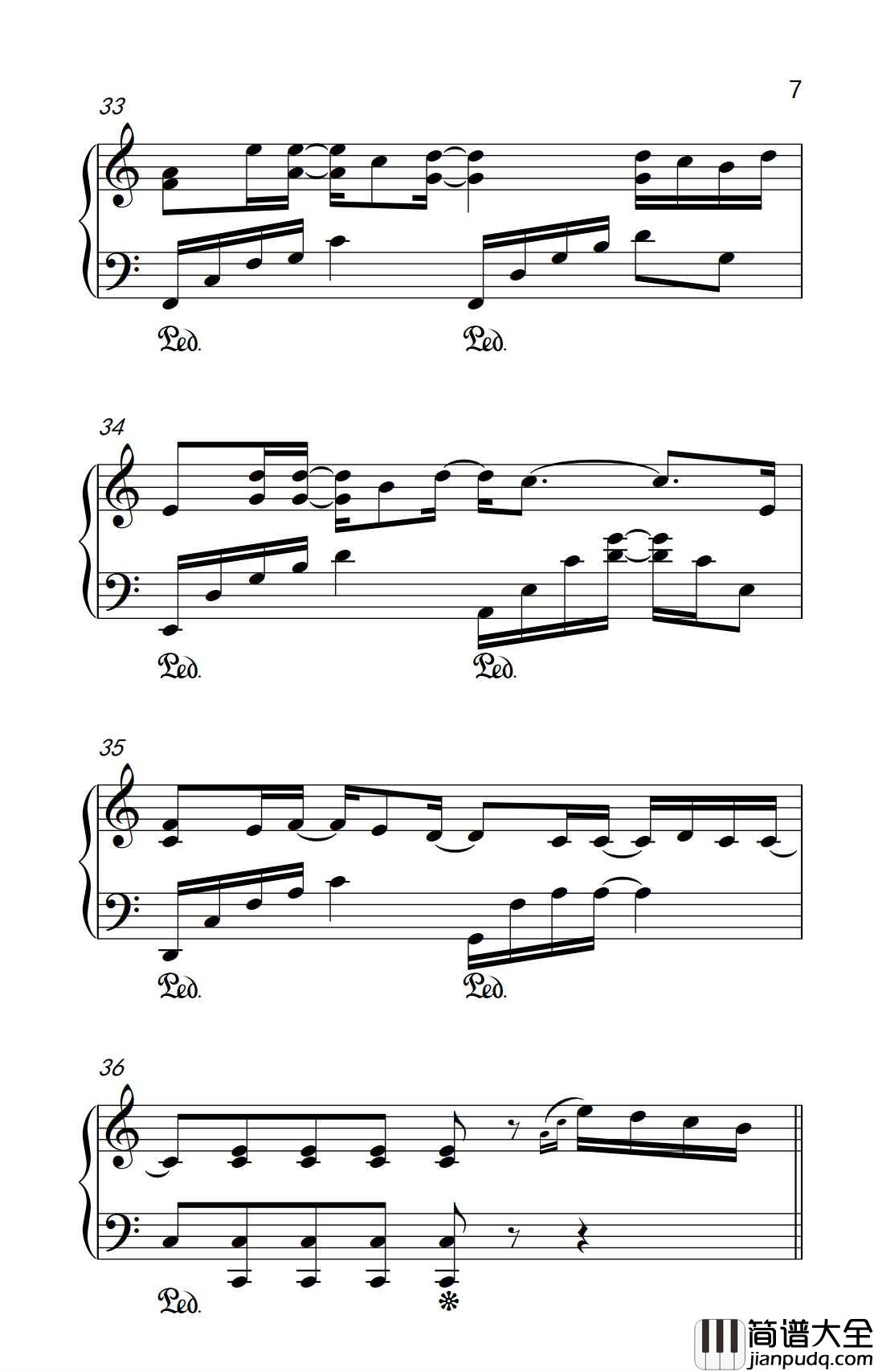 刚刚好钢琴谱_薛之谦_我们的爱情到这刚刚好