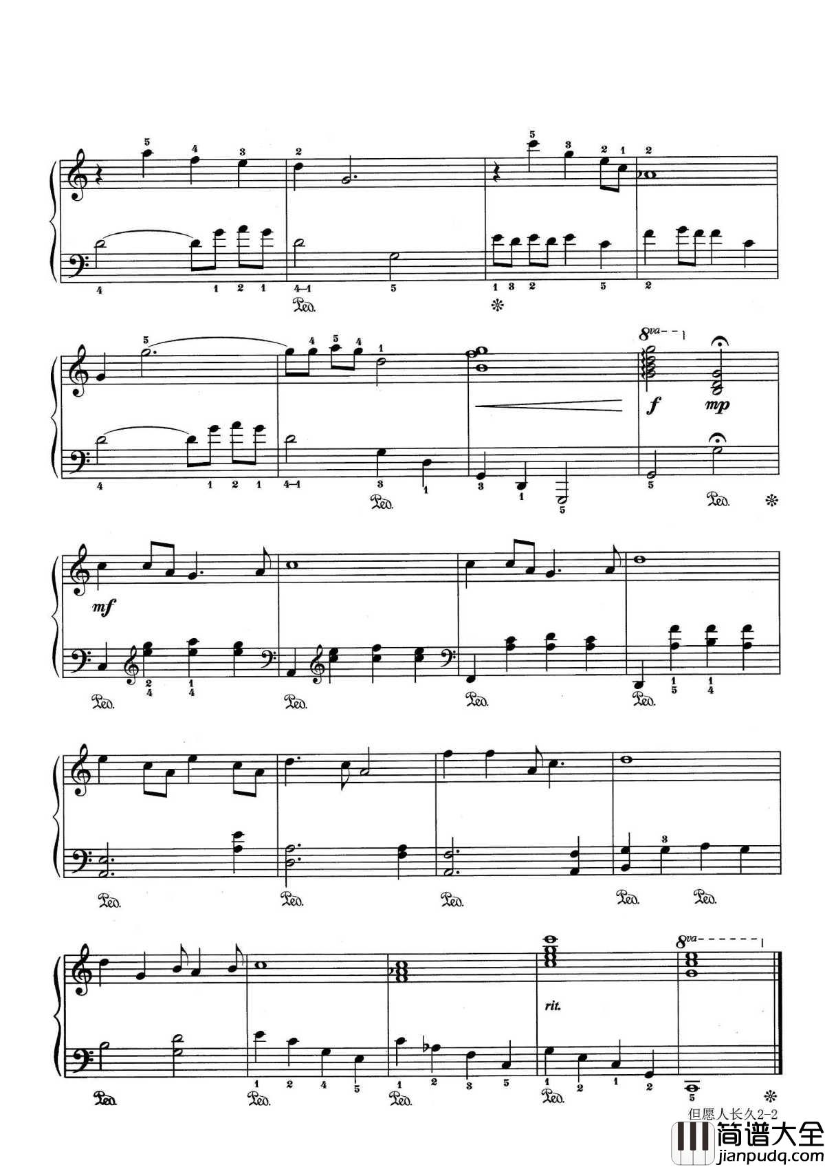 但愿人长久钢琴谱_王菲|声音太好听,听一遍就会爱上循环