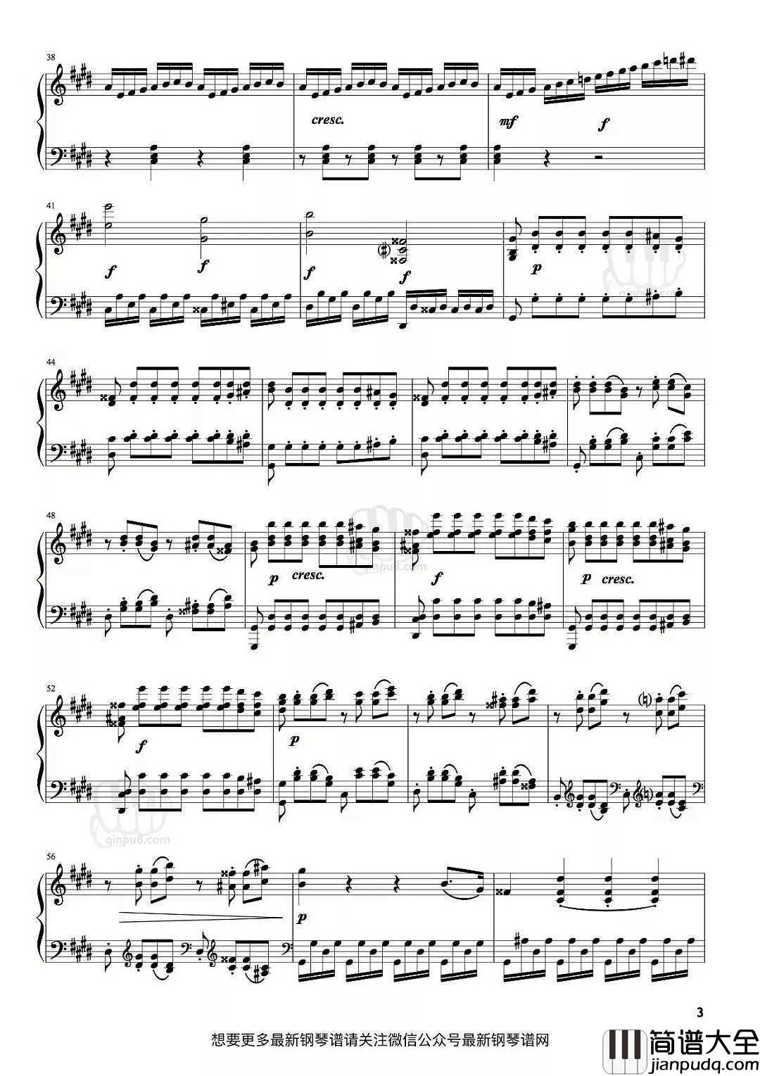 月光奏鸣曲第三乐章钢琴谱_风儿闷声不响,月光如此温存