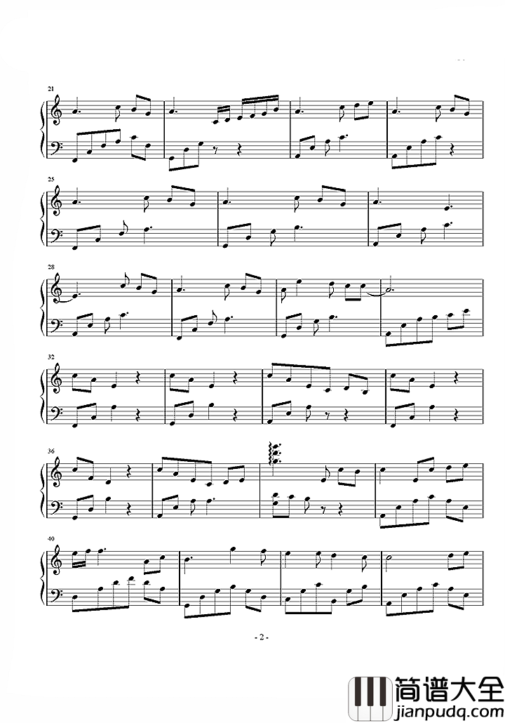 故事细腻钢琴谱___林俊杰|我们相恋的结局是美丽