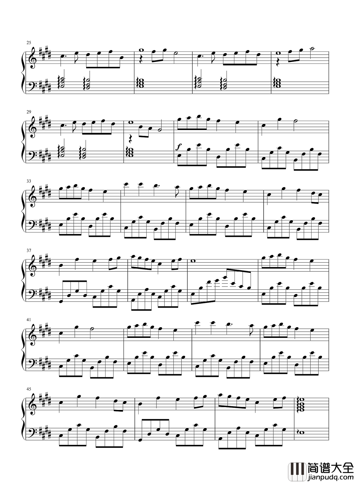 雪之梦钢琴谱_班得瑞聆听冬日里的童话世界