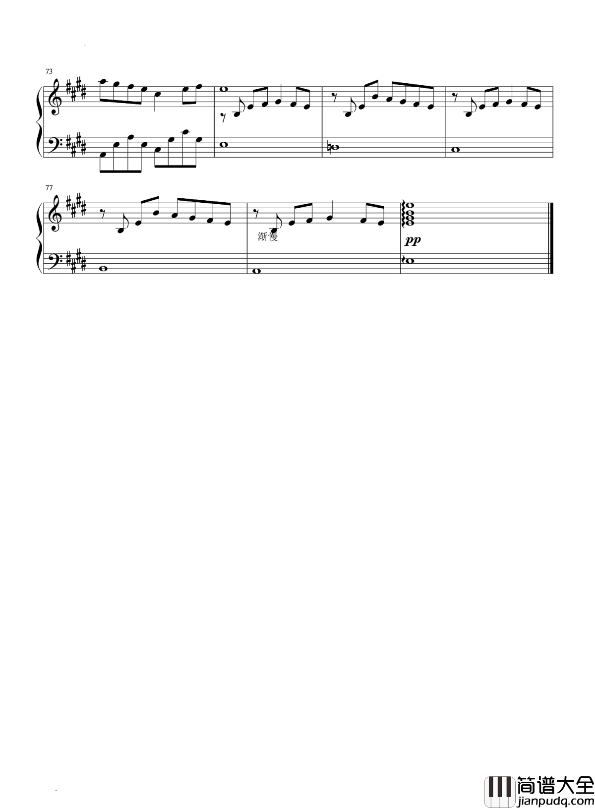 雪之梦钢琴谱_班得瑞聆听冬日里的童话世界