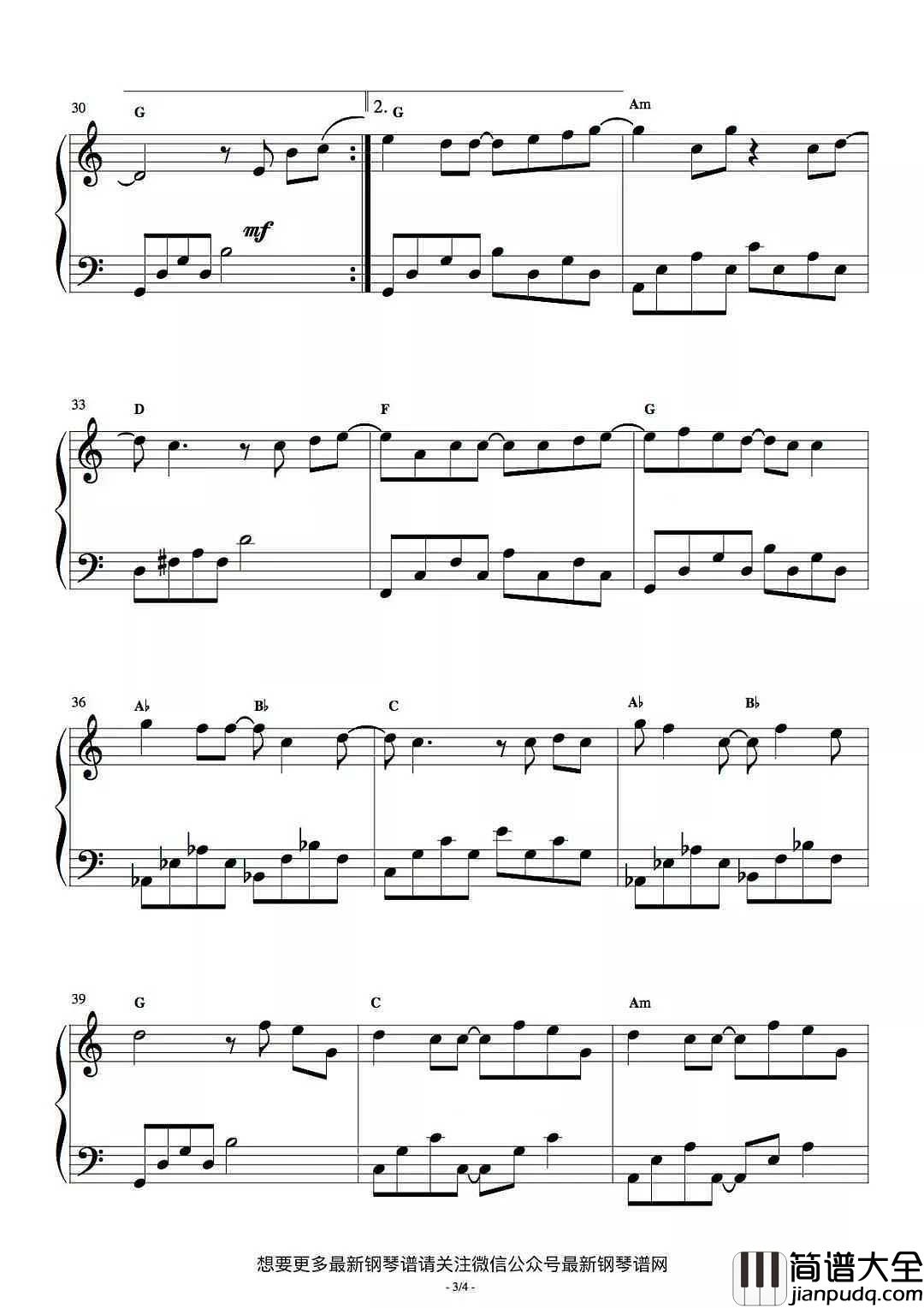 和你在一起钢琴谱_汪苏泷_确认过眼神,是想要“和你在一起”