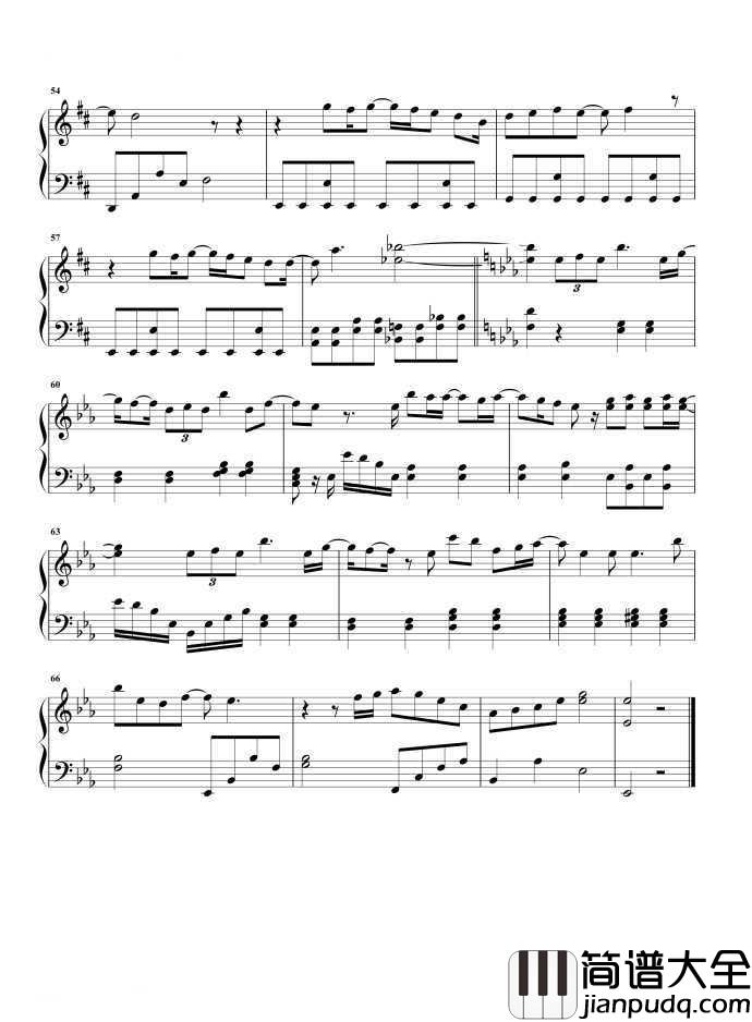 房间钢琴谱_刘瑞琦__在这温暖的房间,我们都笑得很甜