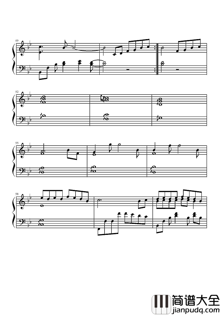 江南钢琴谱(精选版)_林俊杰__当梦被埋在江南烟雨中