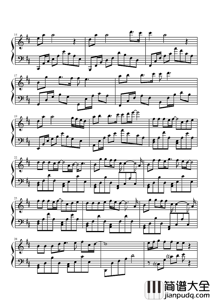 Love_U_U钢琴谱_林俊杰|love_u_u_stay_with_me