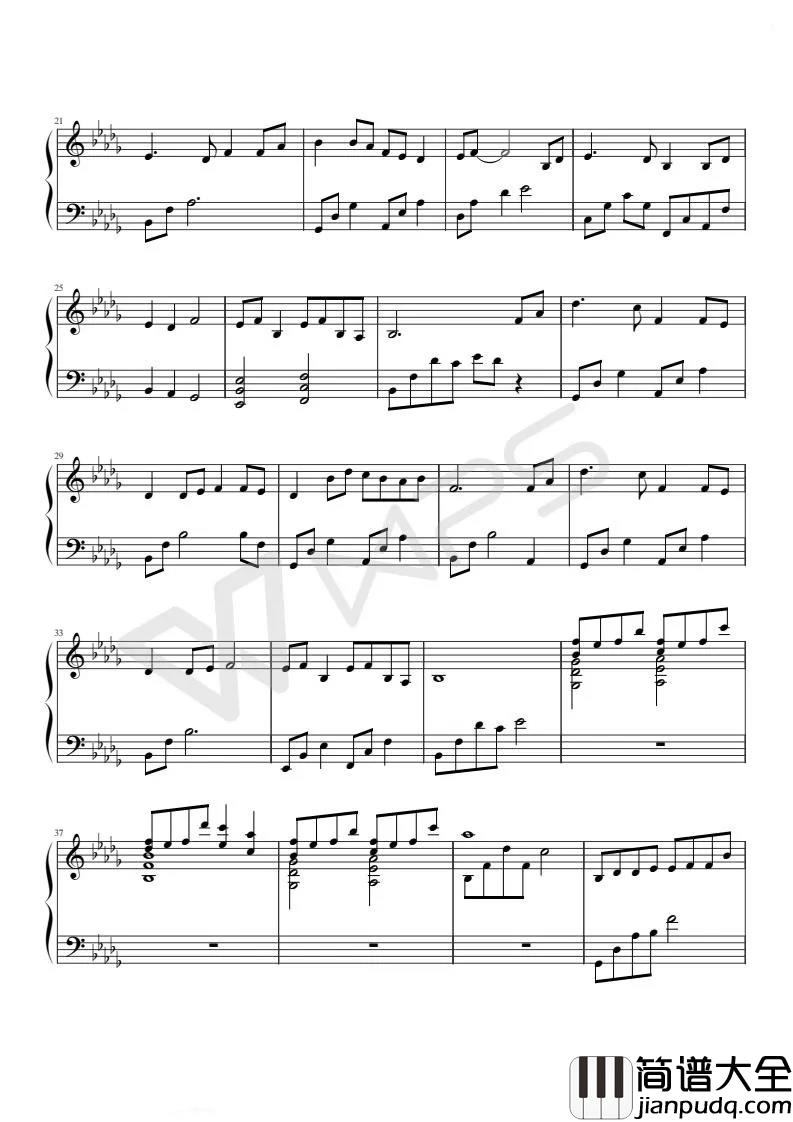 大鱼钢琴谱__周深_有的鱼是关不住的,因为它们属于天空