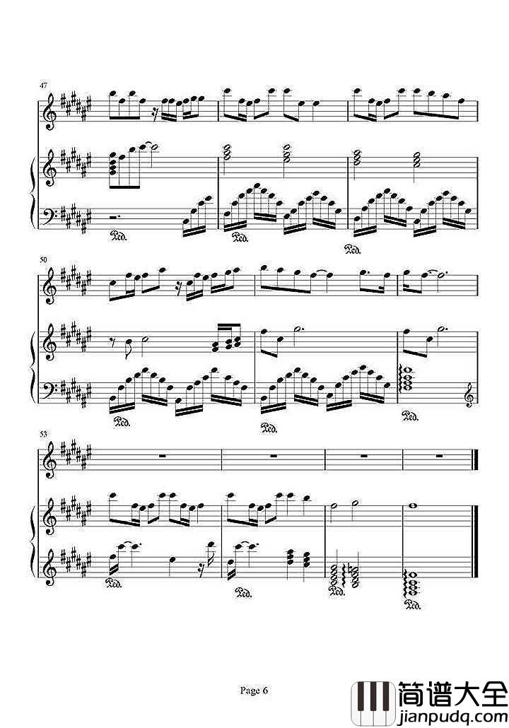 当你钢琴谱_林俊杰_好喜欢你知不知道