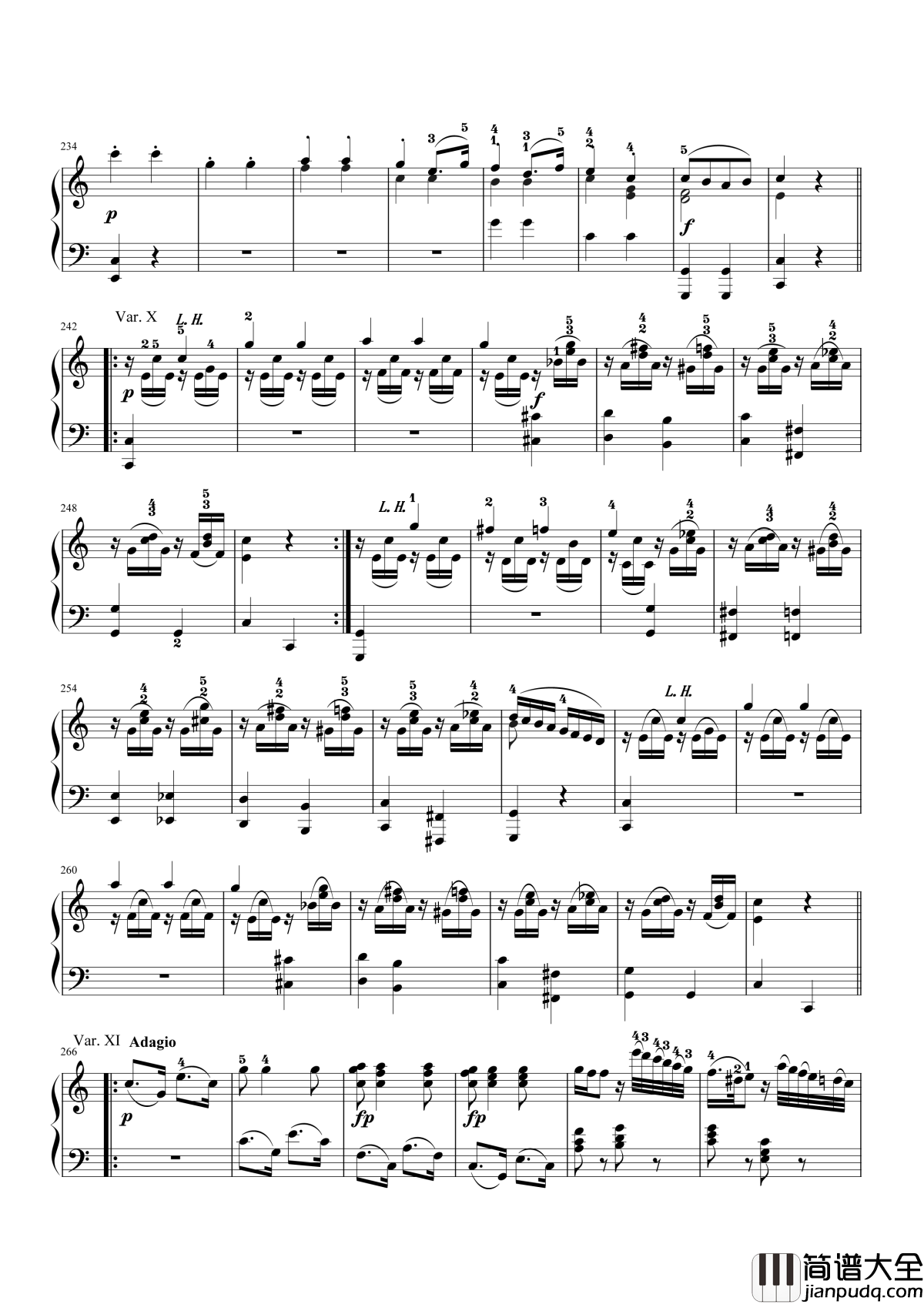 小星星变奏曲钢琴谱_解读莫扎特小星星变奏曲星星们都已经到齐了