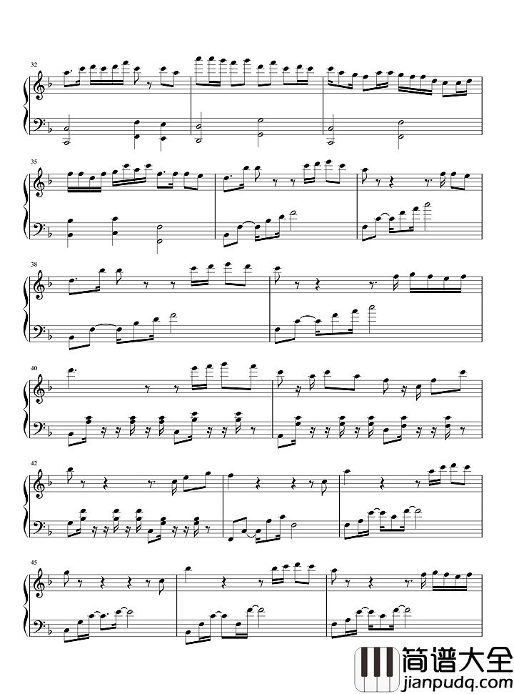 我要你钢琴谱|我要_你在我身旁