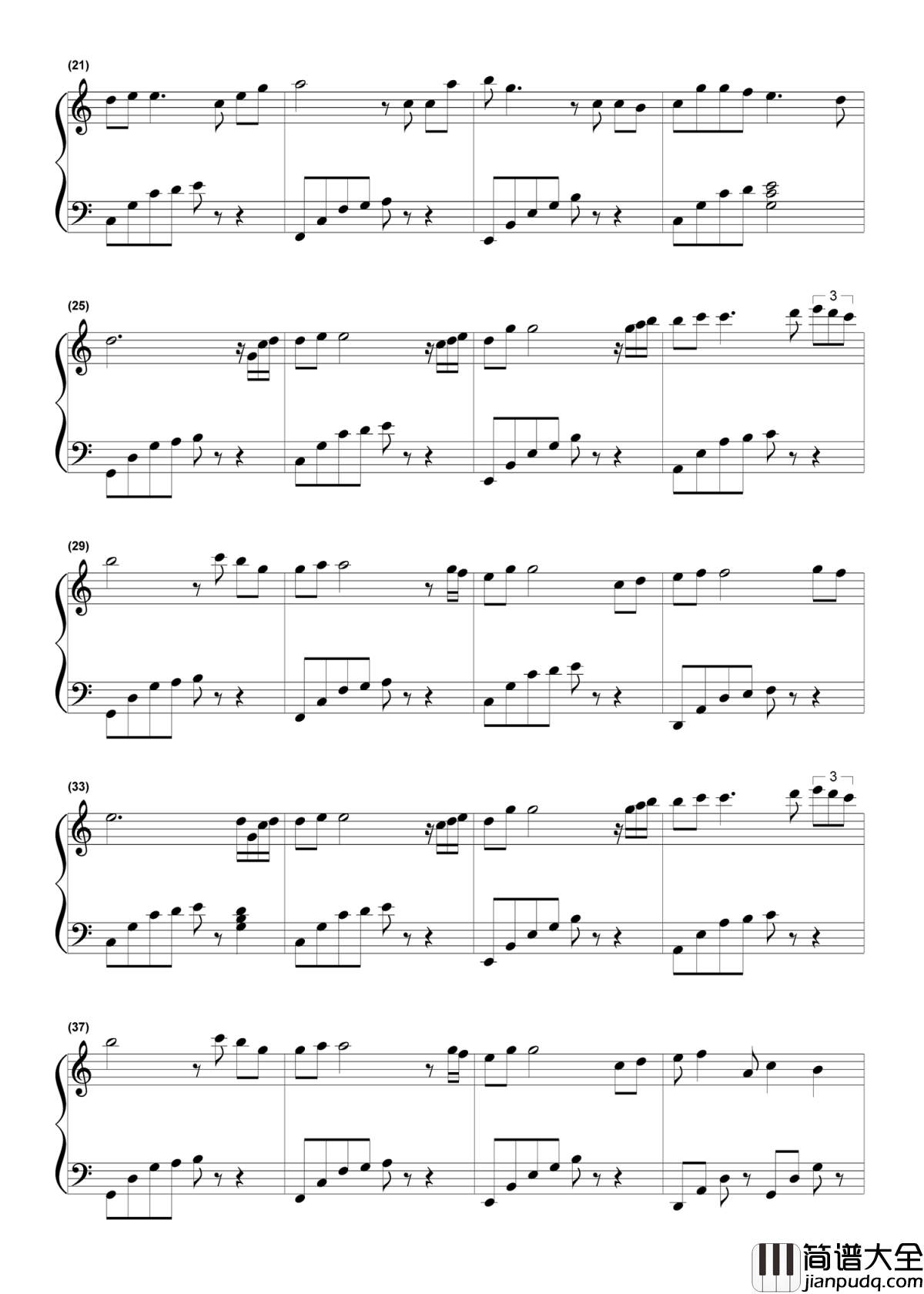 雨的印记钢琴谱_致敬时光,献给独一无二的你