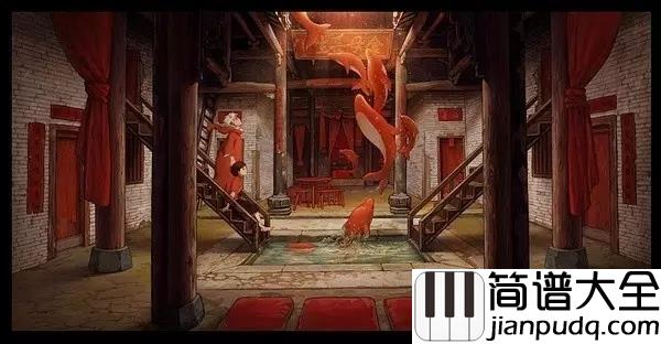 在这个世界相遇钢琴谱大鱼海棠主题曲_陈奕迅_|终有一别,也不负在这个世界相遇