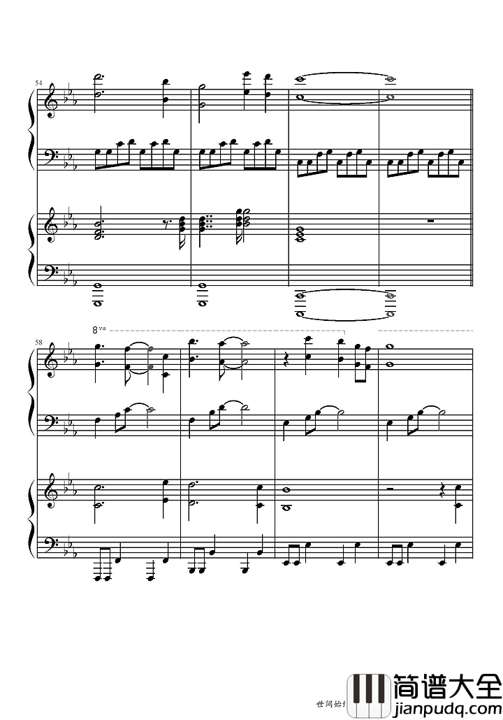 世间始终你好钢琴谱_(美人鱼电影宣传曲)|在我心世间始终你好