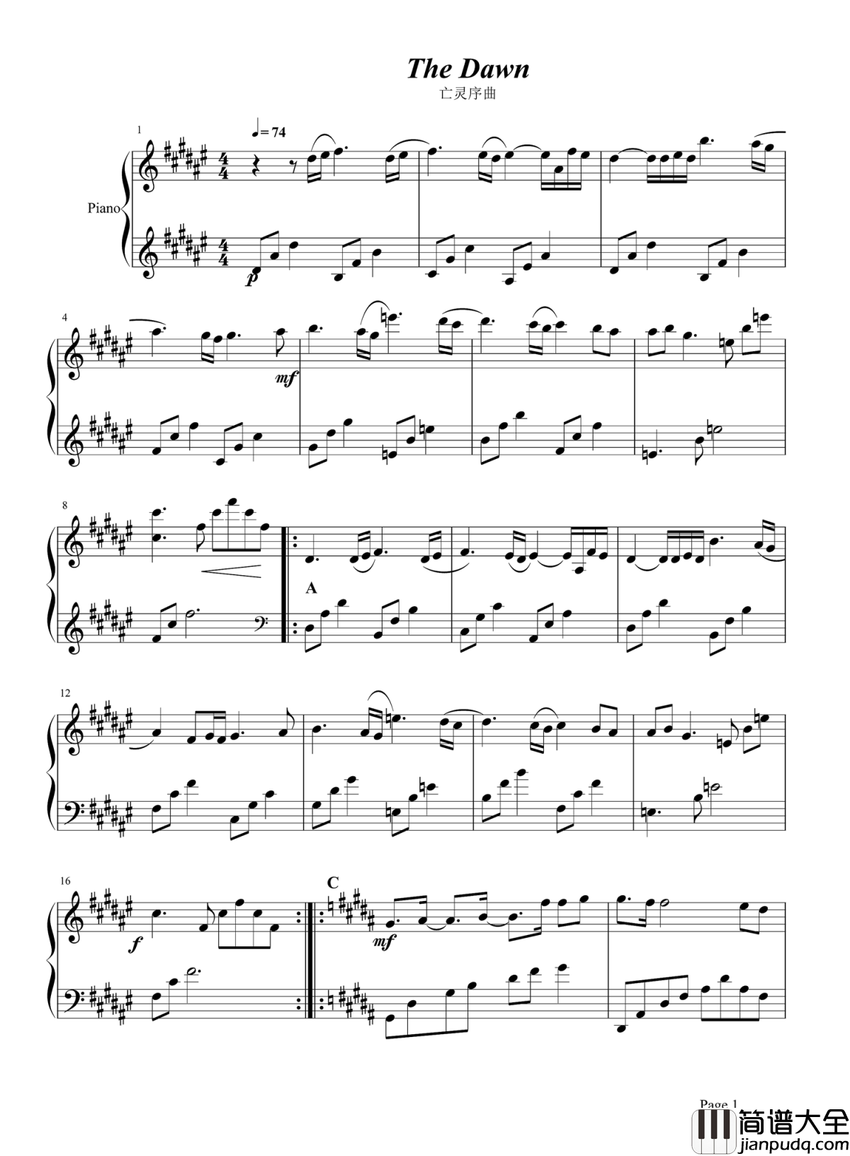 亡灵序曲钢琴谱_致我们回不去的,有关魔兽的青春