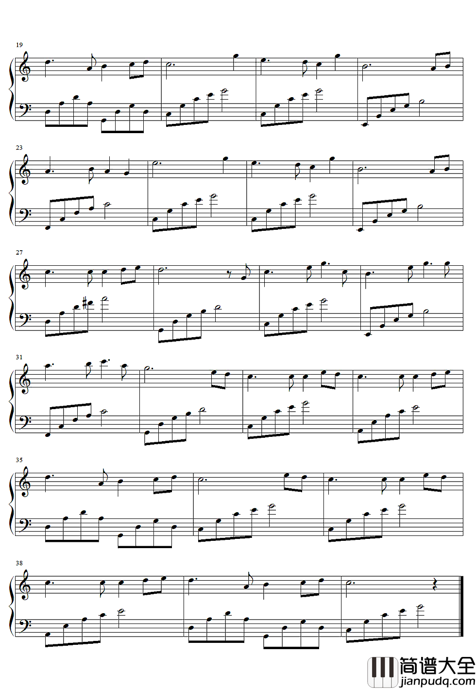 月亮代表我的心钢琴谱_邓丽君_生命中最亮的光