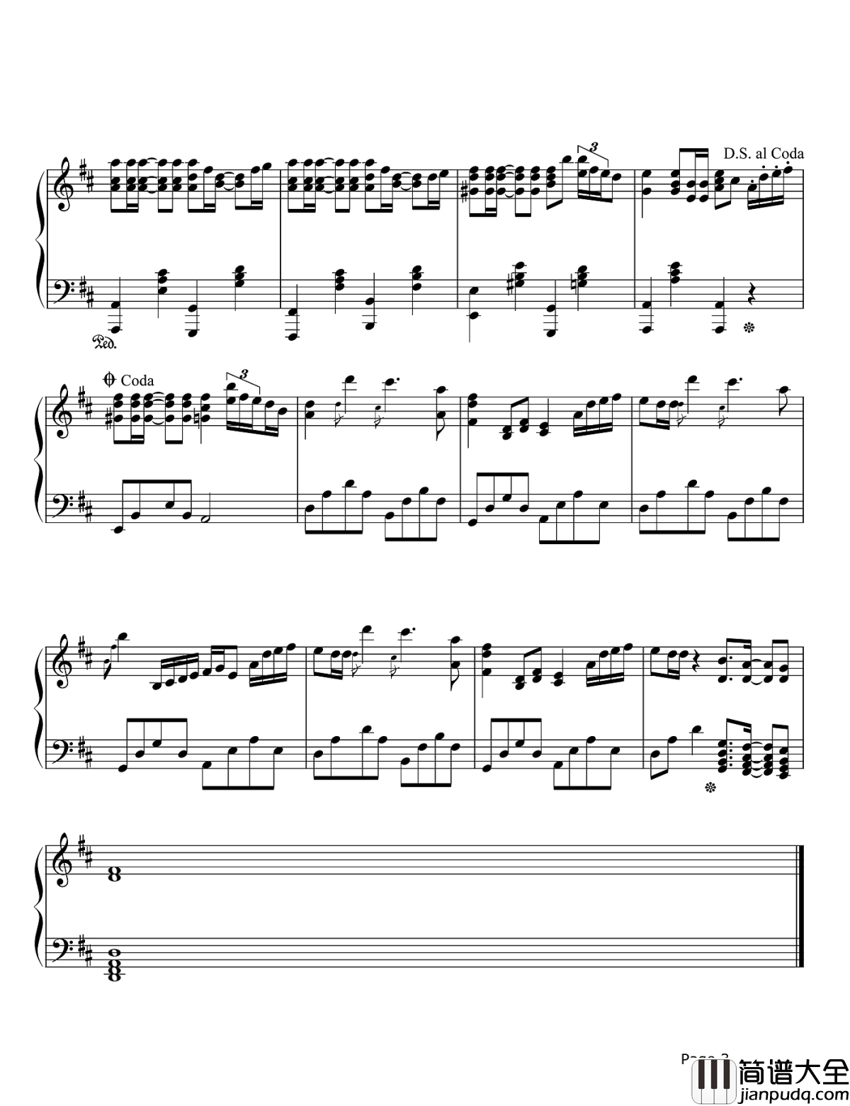 菊次郎的夏天钢琴谱_久石让_请不要都丢掉你的童心