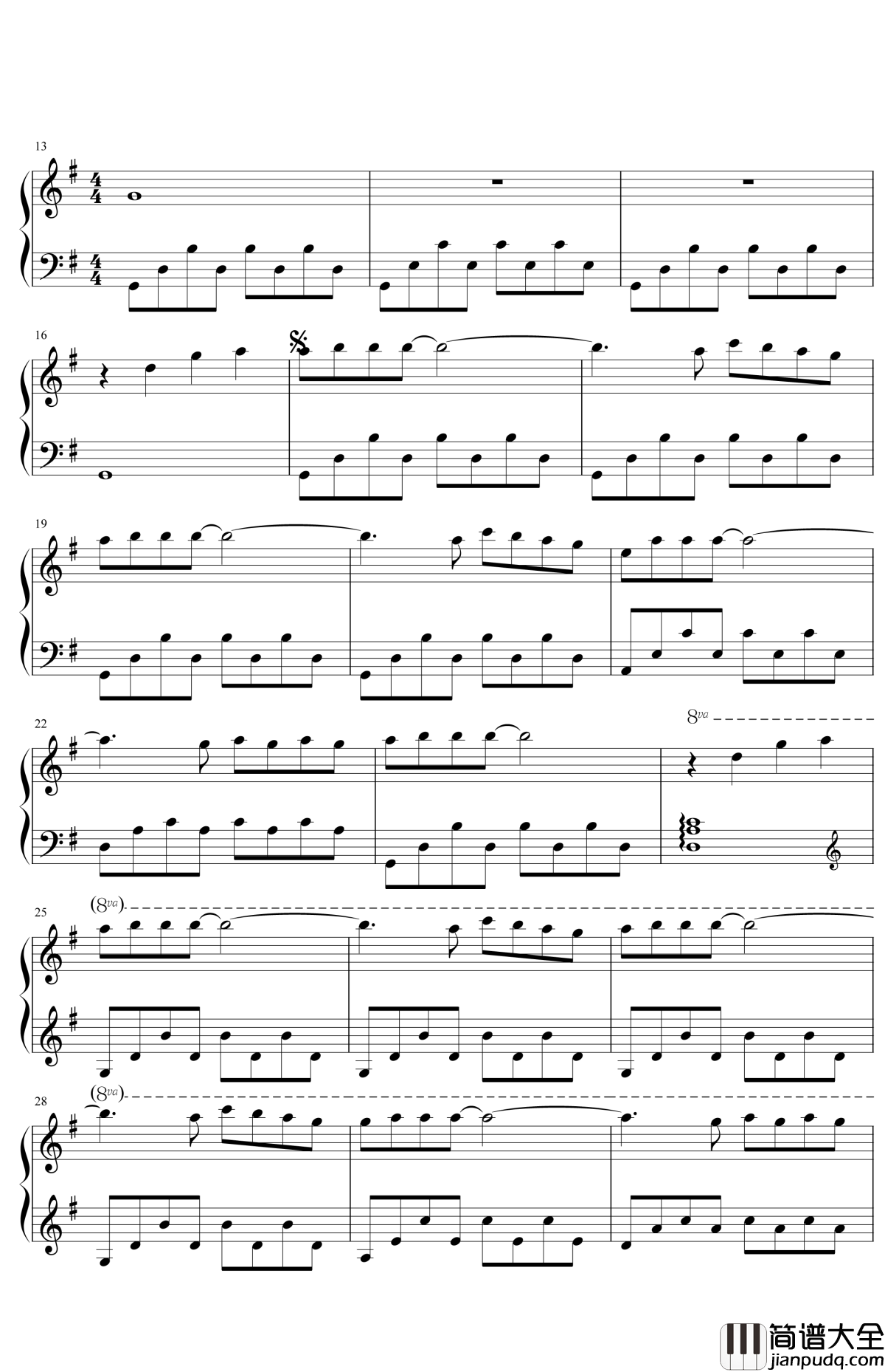 童年的回忆_爱的纪念钢琴谱_克莱德曼_童年的回忆,爱的纪念曲