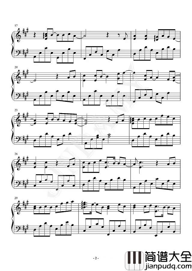 从此以后钢琴谱_吴亦凡__一如歌词般执拗而真挚,令人心疼