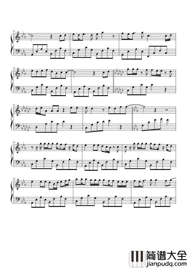 Tell_Me_Goodbye钢琴谱_bigbang|_跟我说再见