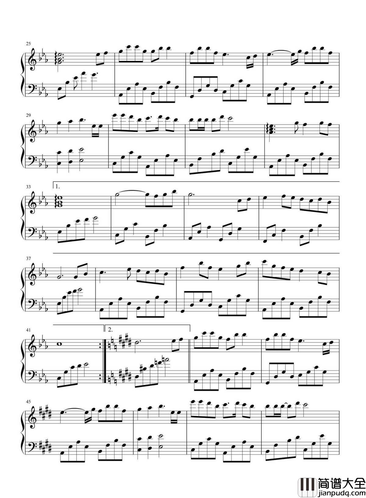 浴火成诗钢琴谱|烈火如歌电视剧片尾曲|不浴火_怎成诗