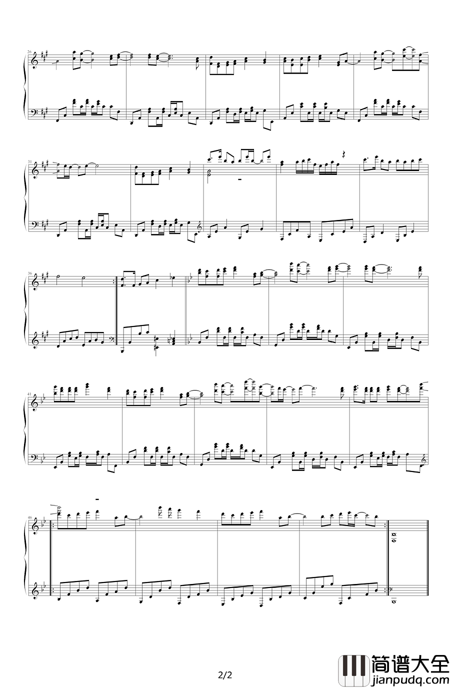 就是爱你钢琴谱_陶喆_我做过最好的事情,就是爱你