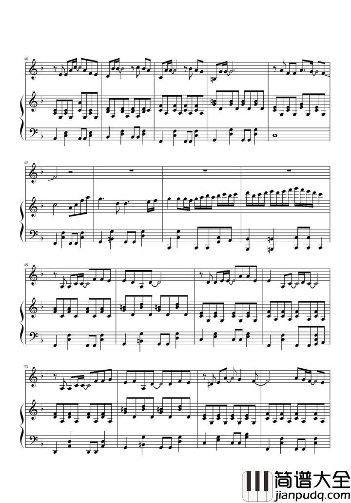 小幸运钢琴谱_田馥甄_伤过方知小幸运,爱过才懂田馥甄