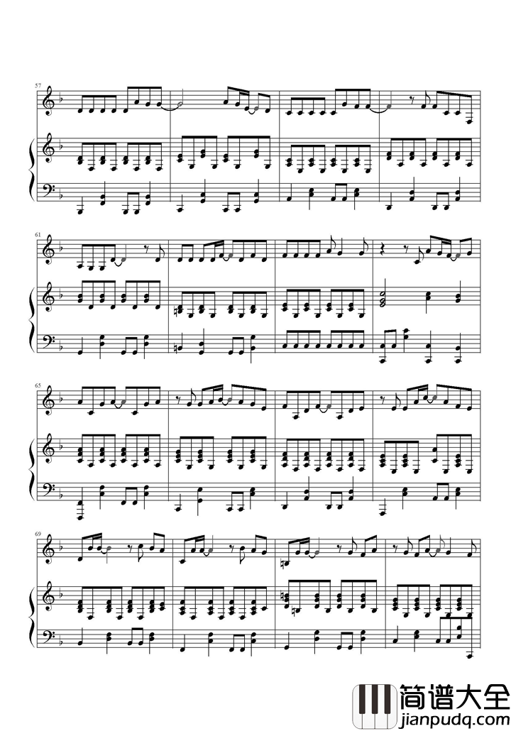 小幸运钢琴谱_田馥甄_伤过方知小幸运,爱过才懂田馥甄