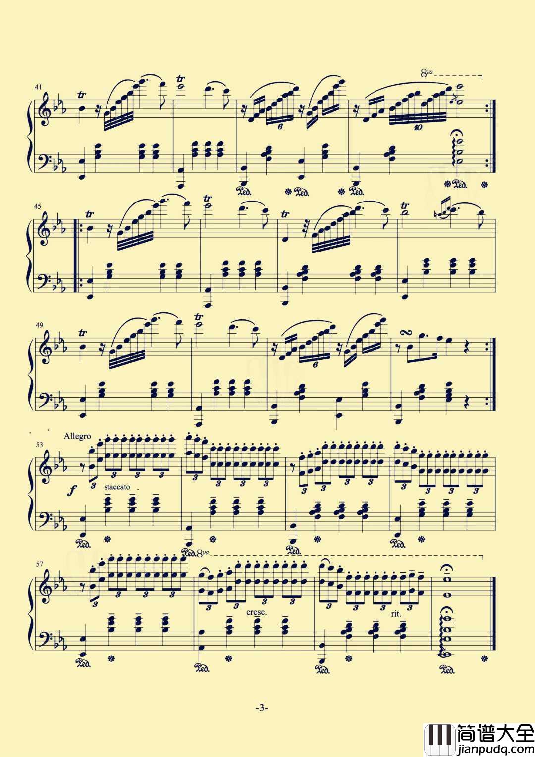 少女的祈祷钢琴谱_婉转的琴声中,流淌出少女心事