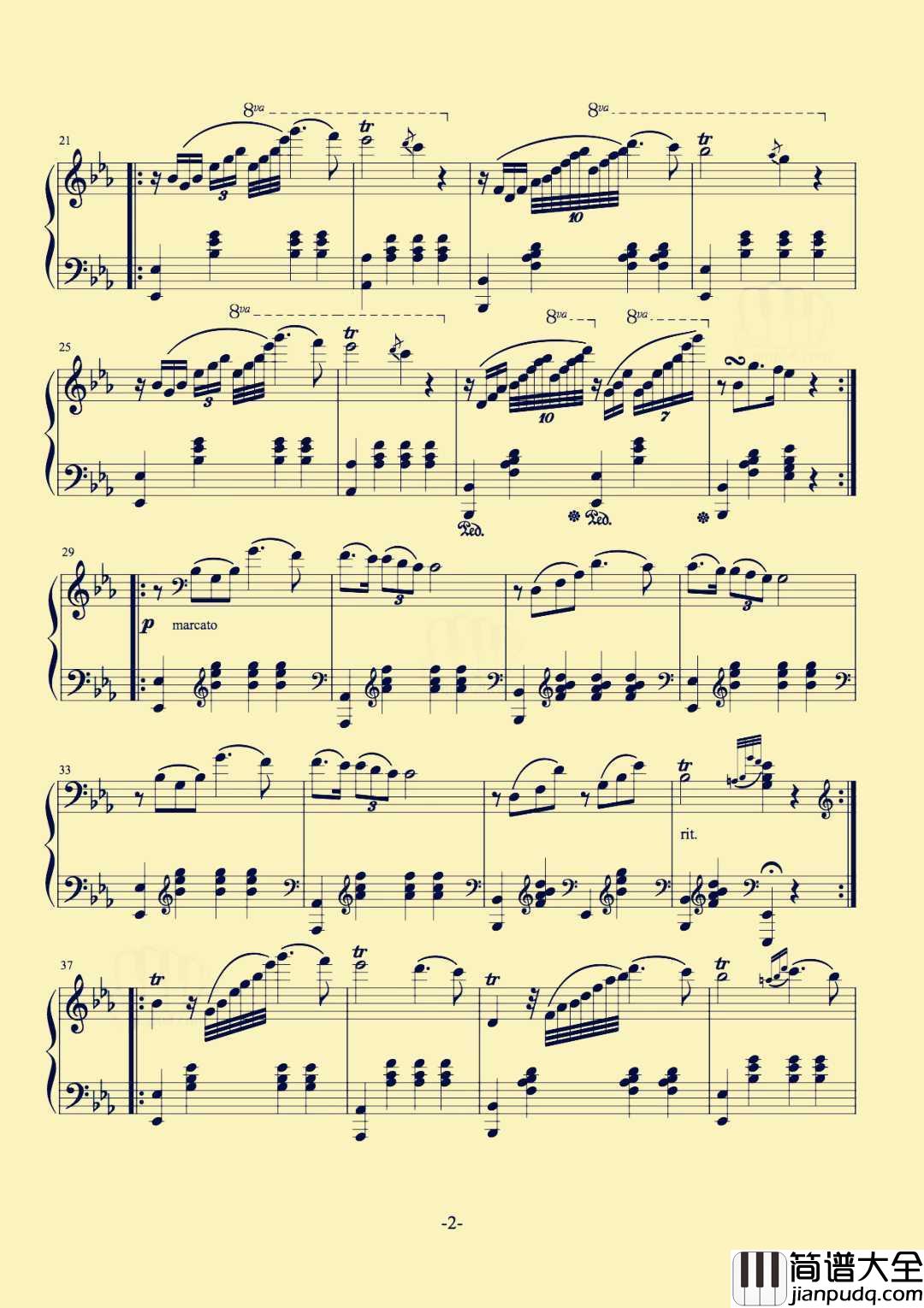 少女的祈祷钢琴谱_婉转的琴声中,流淌出少女心事