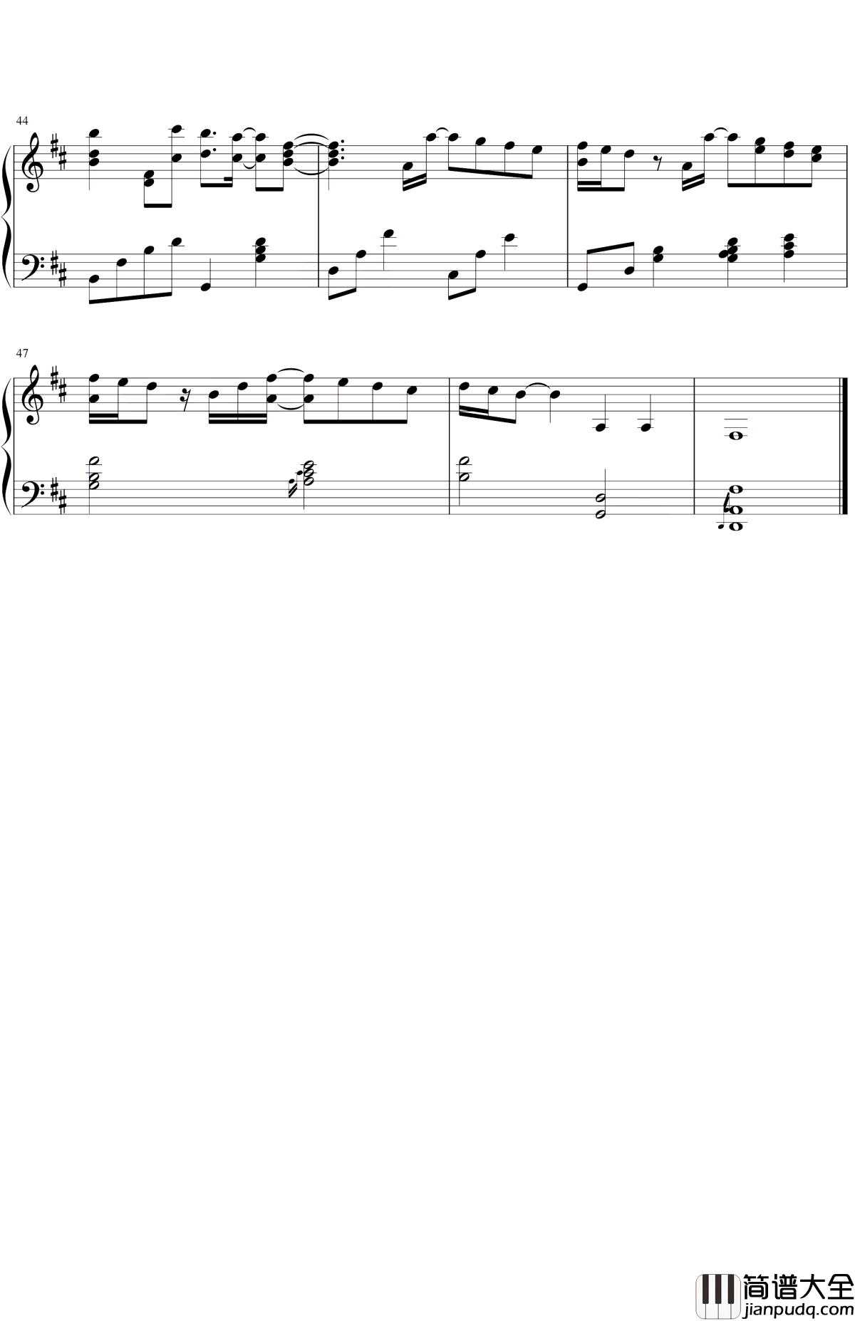 Everything_I_Need钢琴谱_Skylar_Grey_海洋,你是我生命的意义