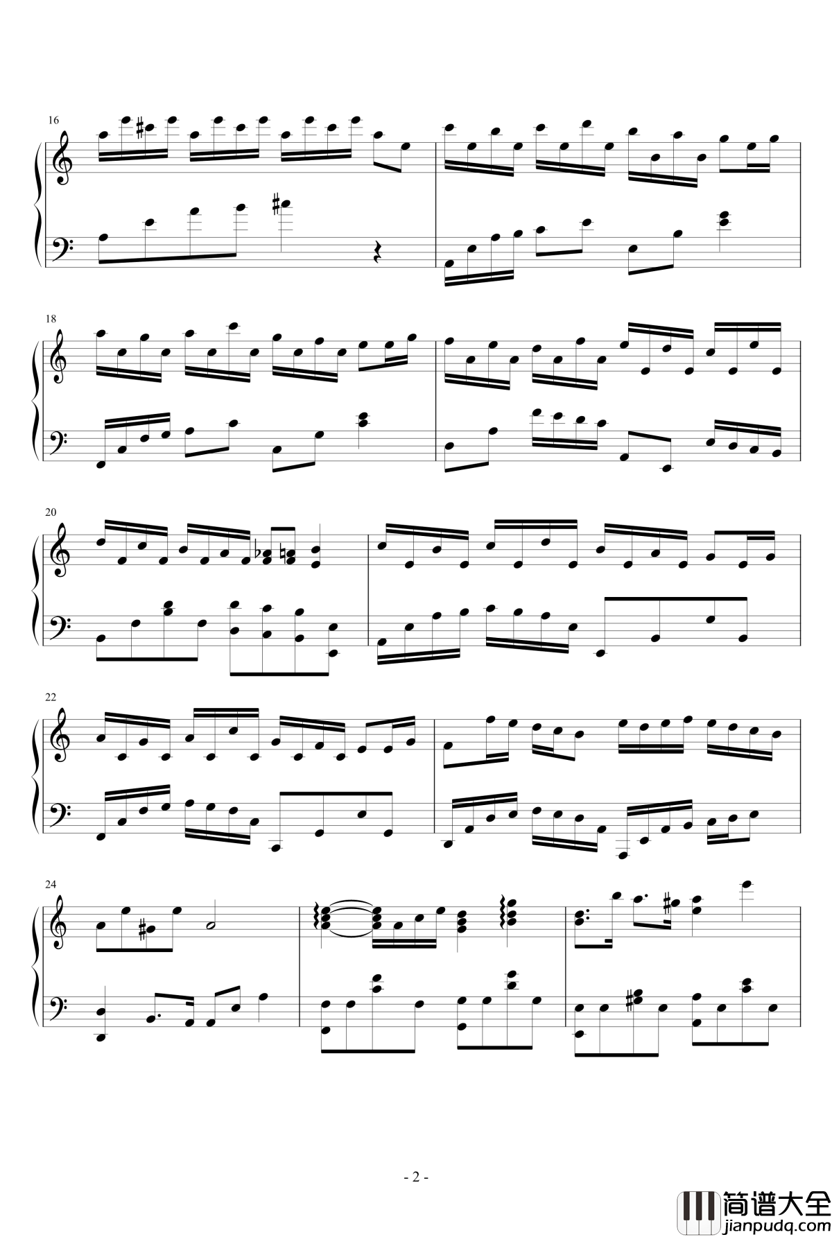 Flower_Dance钢琴谱_C大调版_花之舞