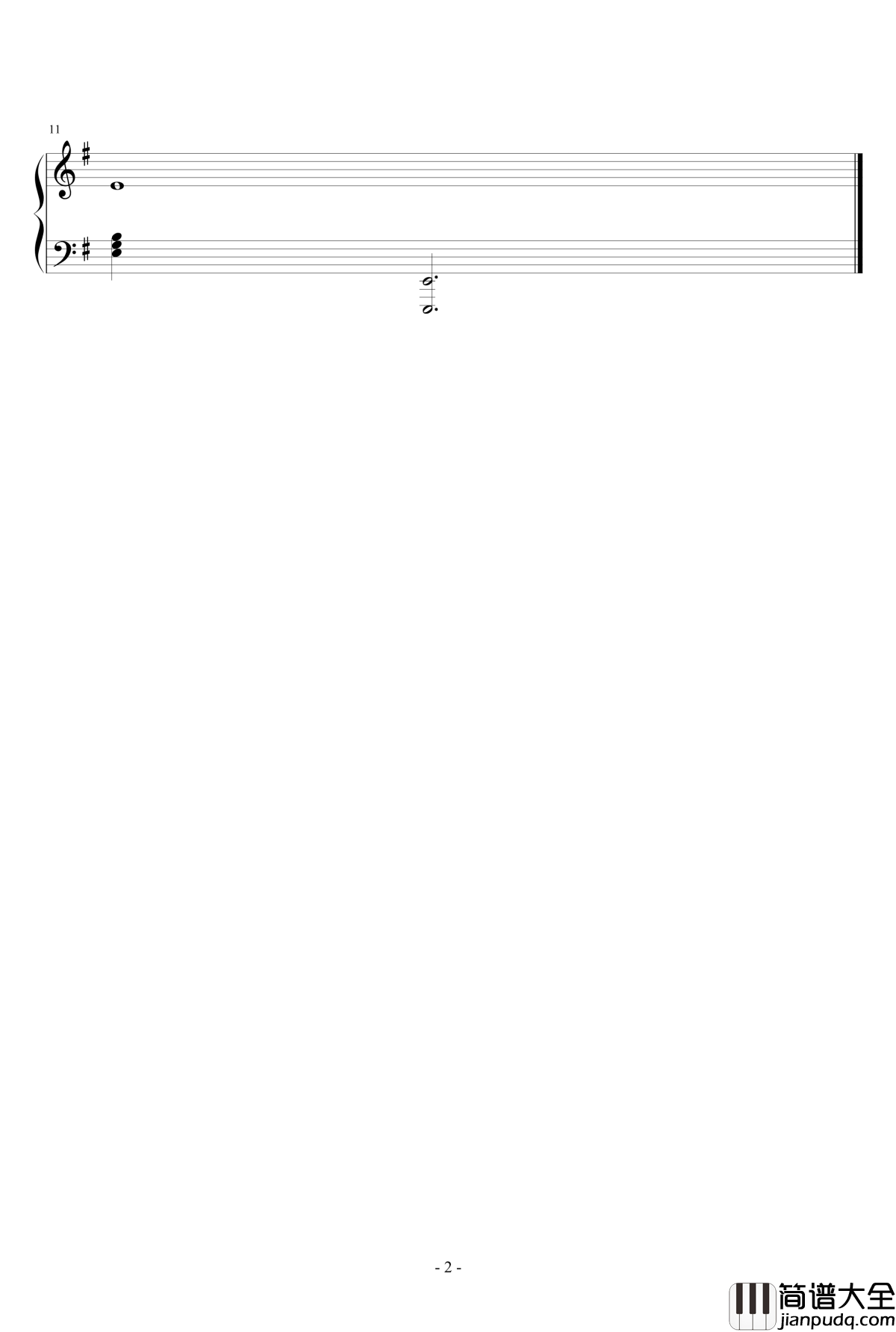 夜晚小即兴钢琴谱_eggming