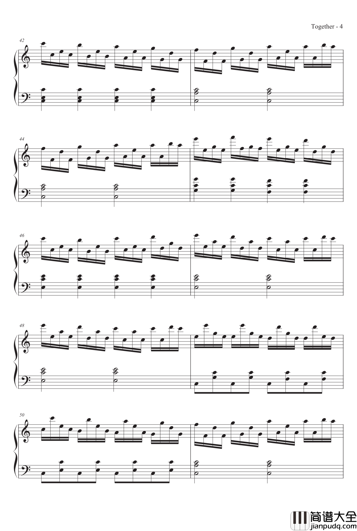 两小无猜钢琴谱_MrSHUM