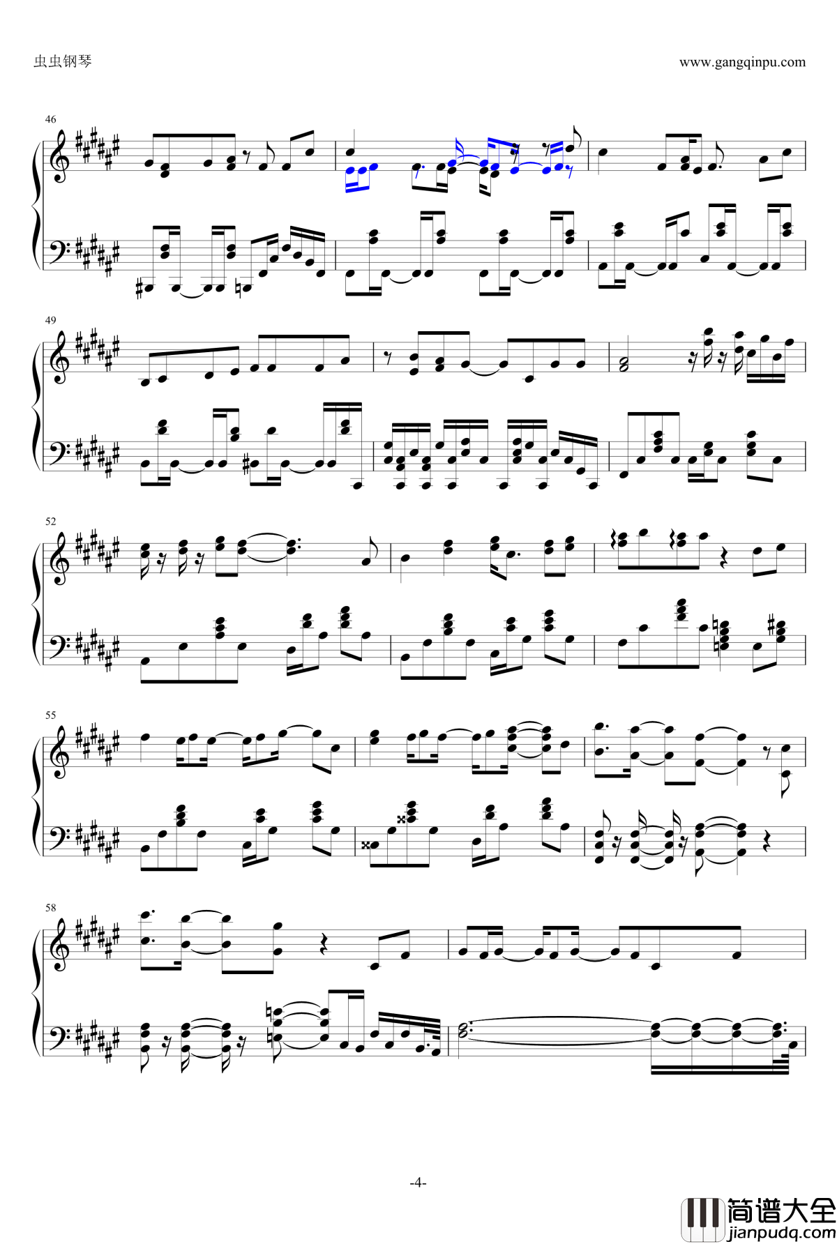 リトルファイター钢琴谱_鎖那