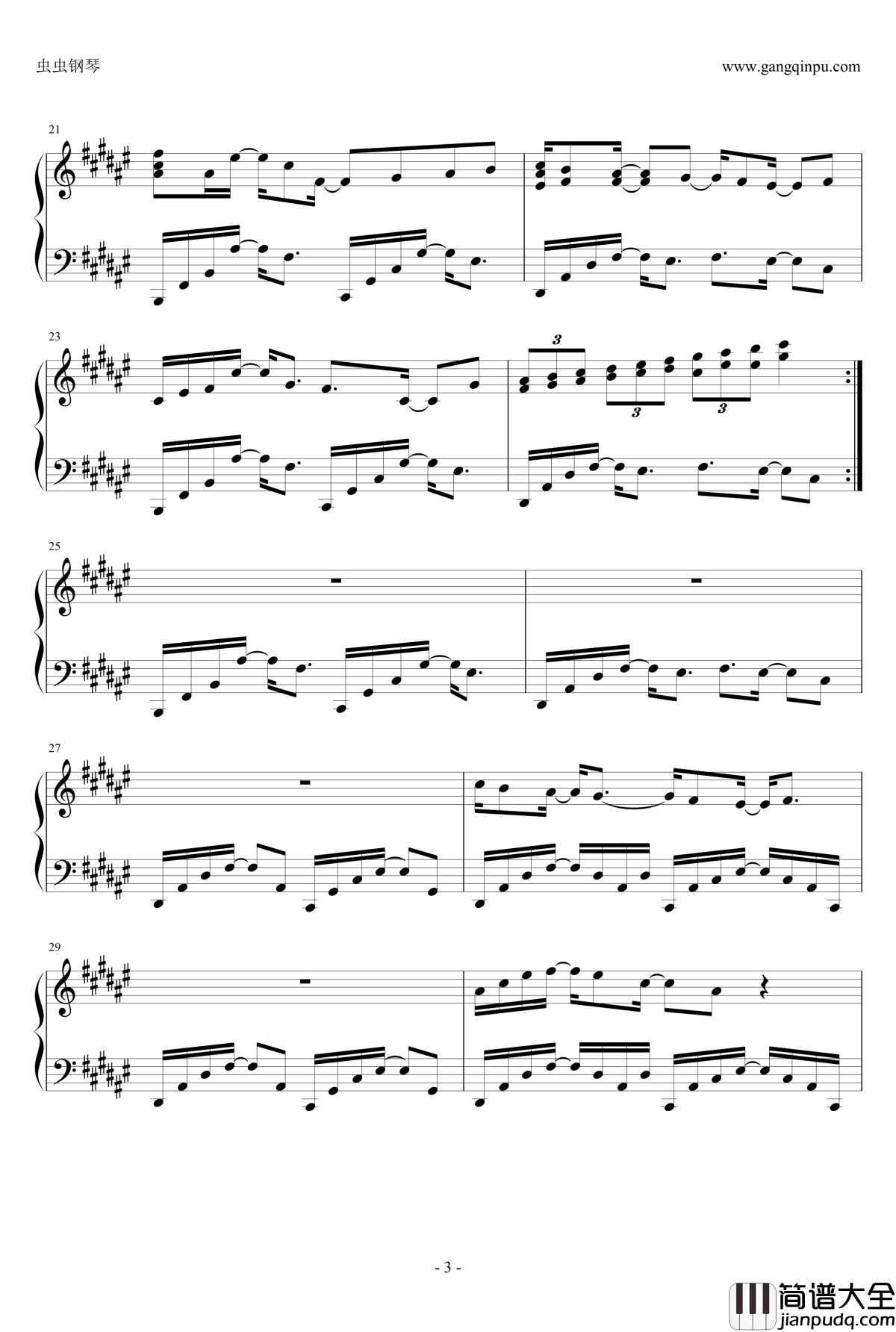 Million_Mind钢琴谱_原調_Pax_japonica_Groove