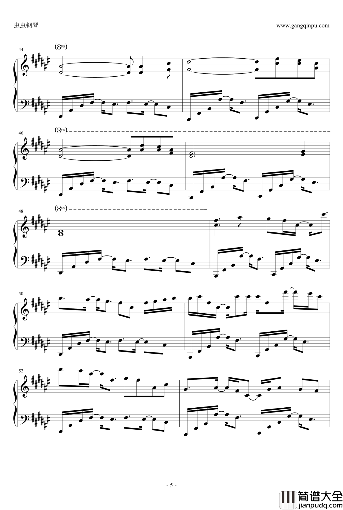 Million_Mind钢琴谱_原調_Pax_japonica_Groove